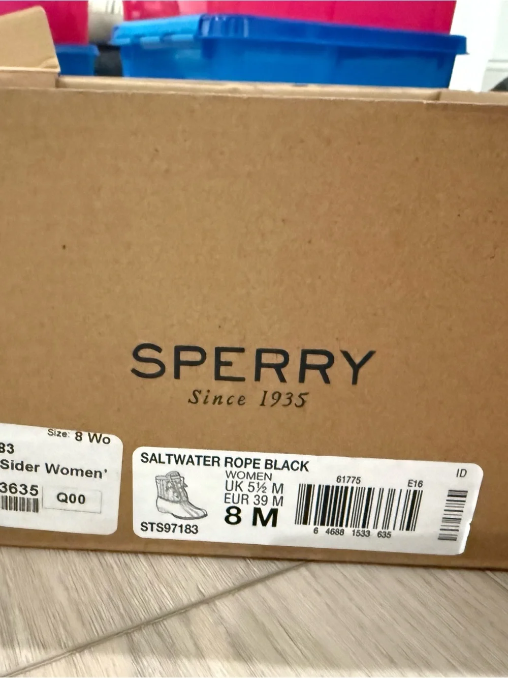 Sperry Saltwater Rope Boots in Black